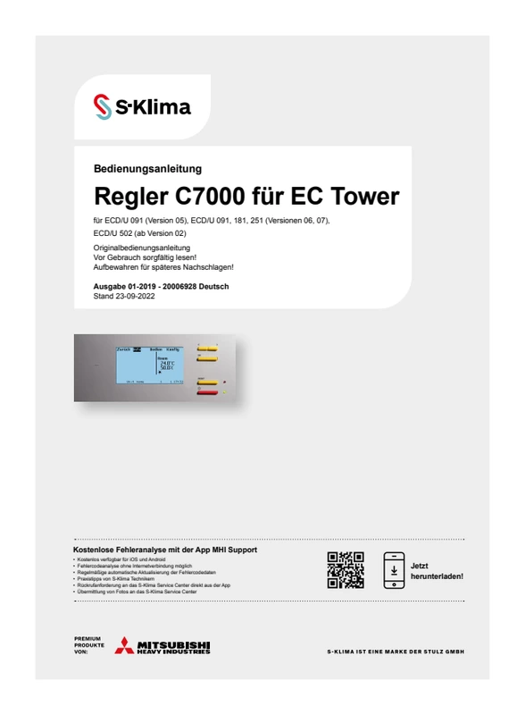 Bedienungsanleitung Regler C7000 für EC Tower