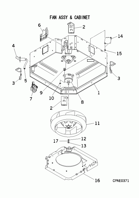 B: Ventilator und Gehäuse