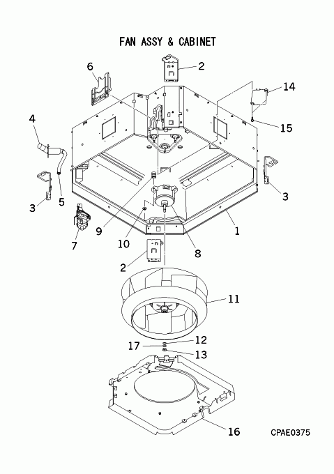 B: Ventilator und Gehäuse