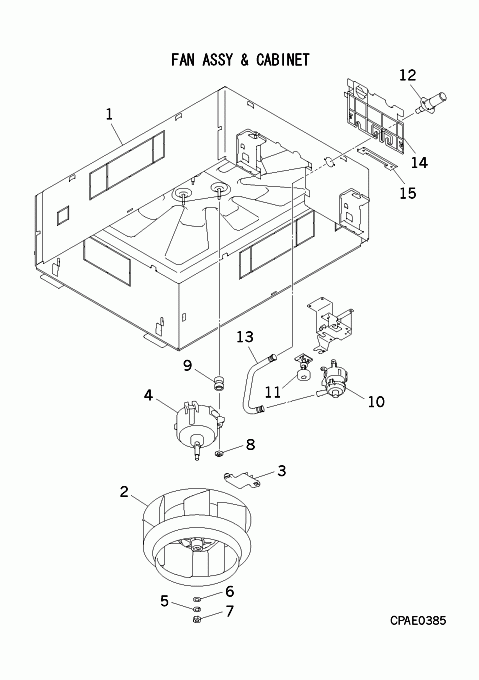 B: Ventilator und Gehäuse