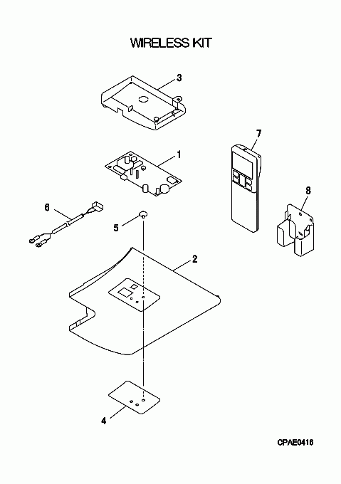 A: Infrarotfernbedienungsset