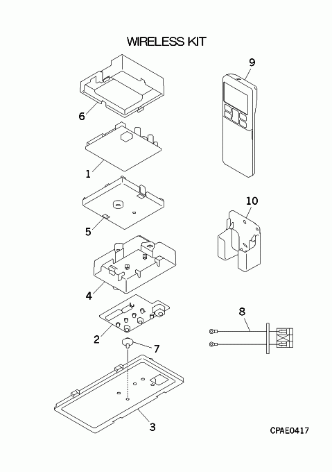 A: Infrarotfernbedienungsset