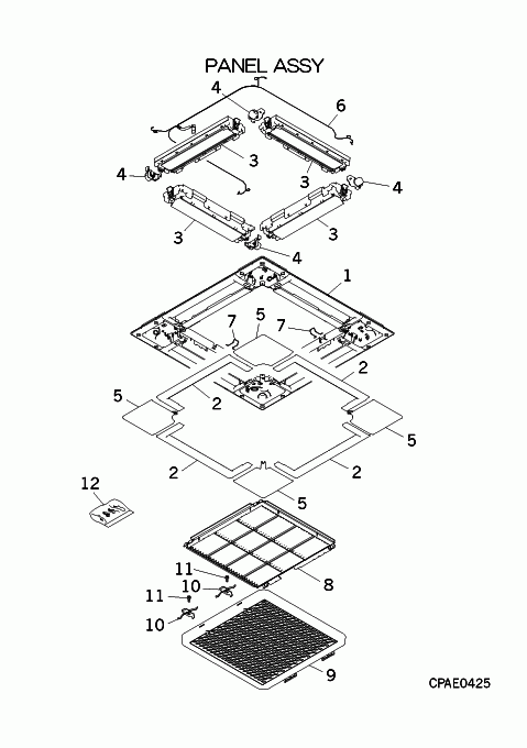 A: Standardpaneel TC-PSA-5AW-E/1