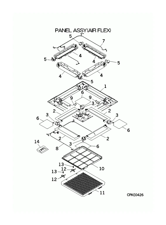 A: Komfortpaneel TC-PSAGE-5AW-E/1