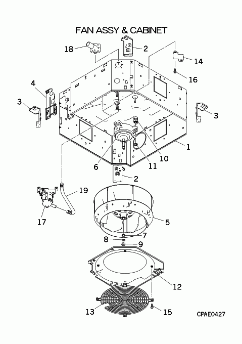 E: Ventilator und Gehäuse