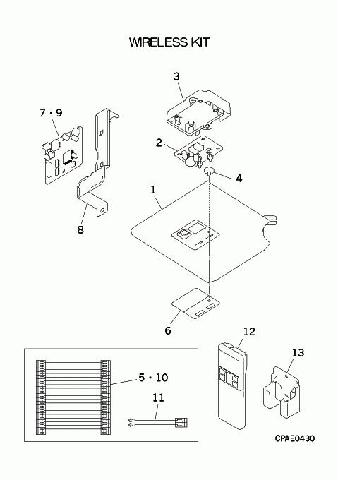 A: Infrarotfernbedienungsset