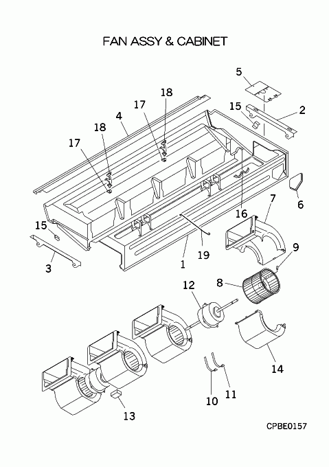 B: Ventilator und Gehäuse