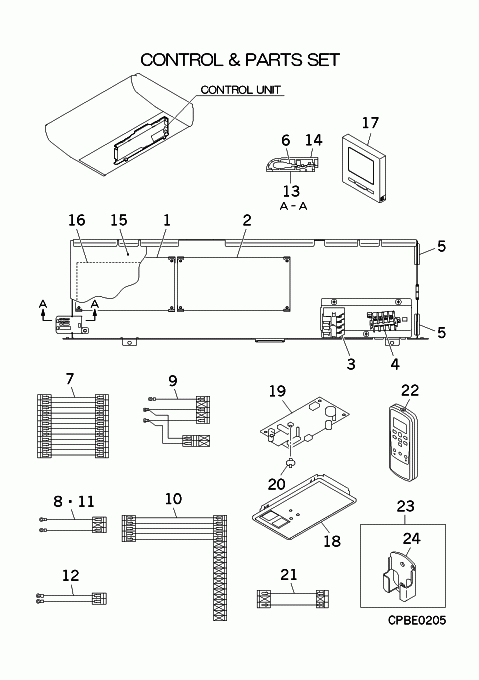 D: Steuereinheit und Teilesatz