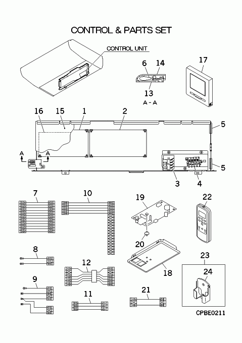 D: Steuereinheit und Teilesatz