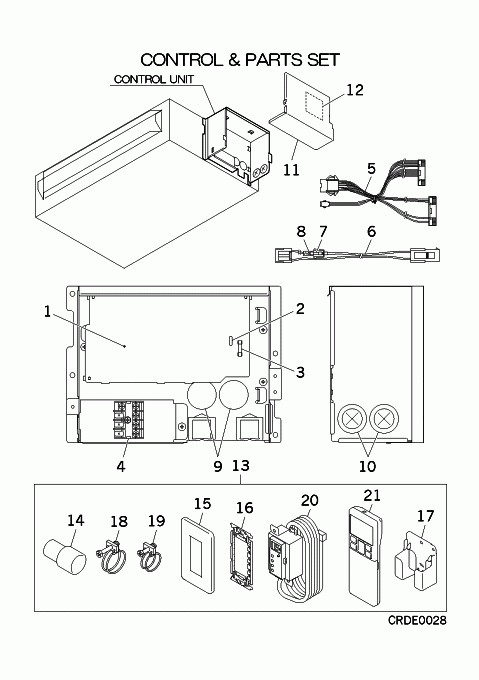 C: Steuereinheit und Teilesatz