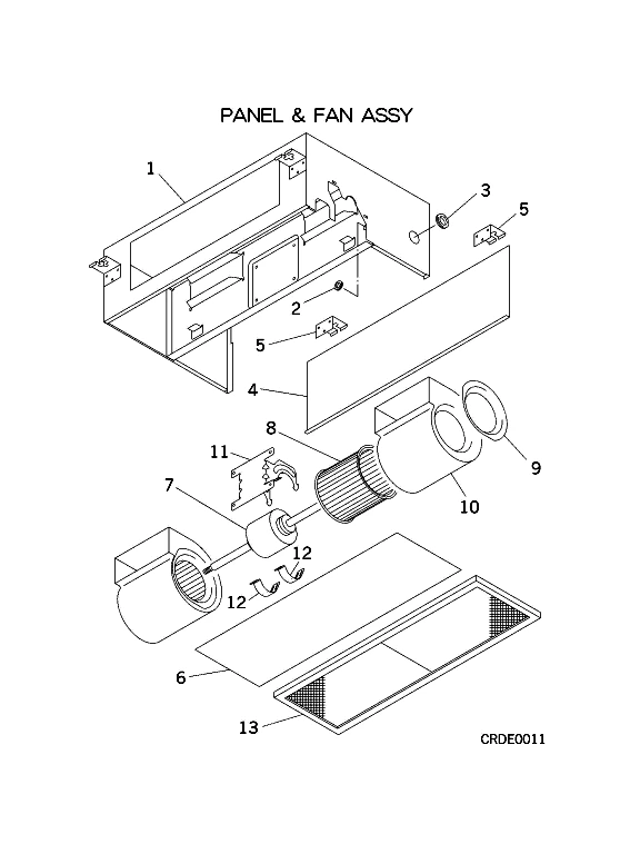 A: Verkleidung und Ventilator