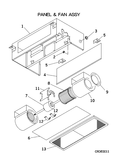 A: Verkleidung und Ventilator