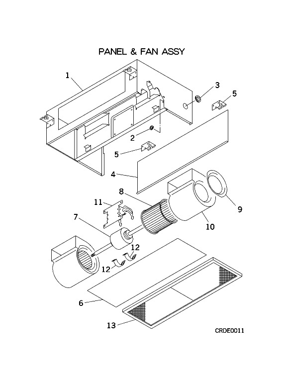 A: Verkleidung und Ventilator