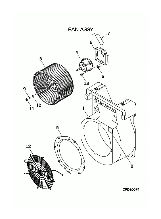 C: Ventilator und Gehäuse