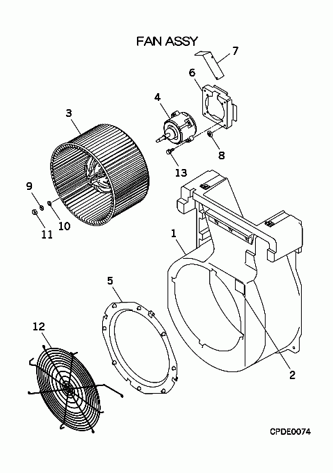 C: Ventilator und Gehäuse