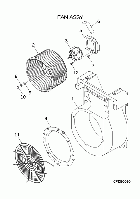 C: Ventilator und Gehäuse