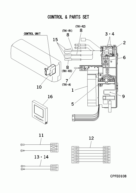 C: Steuereinheit und Teilesatz