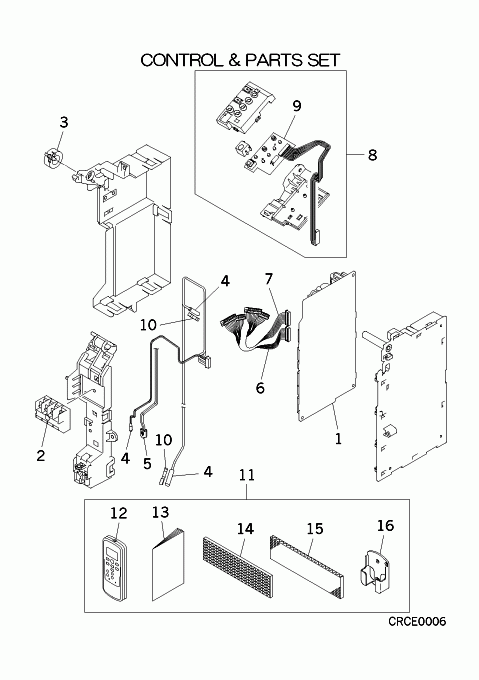 C: Steuereinheit und Teilesatz