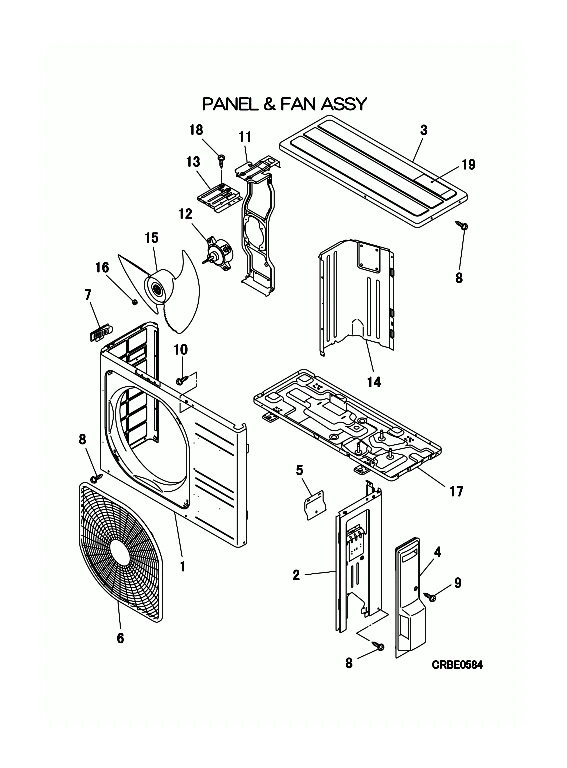 A: Verkleidung und Ventilator