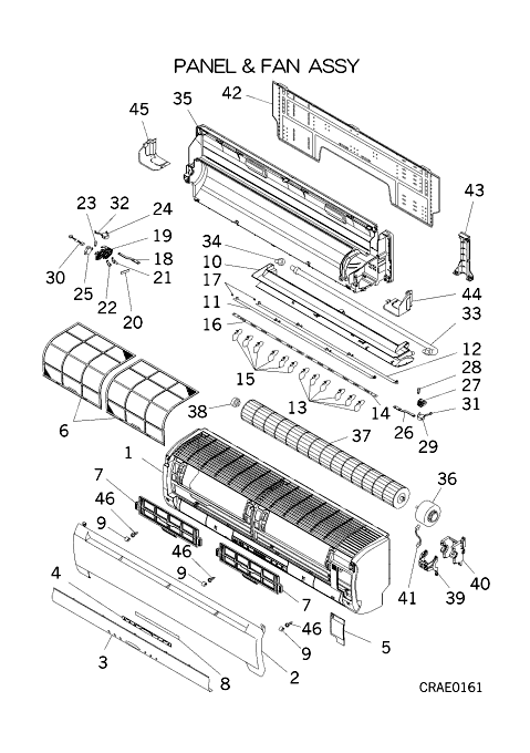 A: Verkleidung und Ventilator