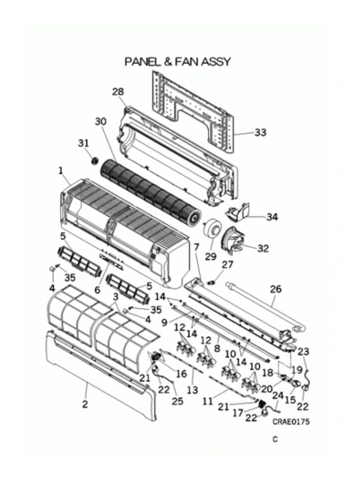 A: Verkleidung und Ventilator