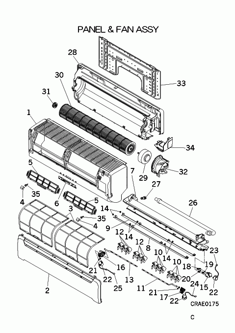 A: Verkleidung und Ventilator