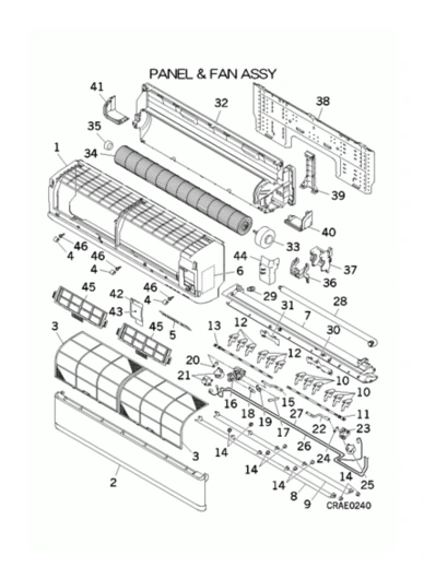 A: Verkleidung und Ventilator