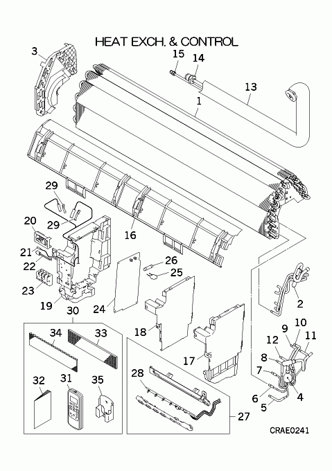 B: Wärmeübertrager und Steuereinheit