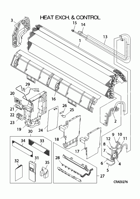 B: Wärmeübertrager und Steuereinheit