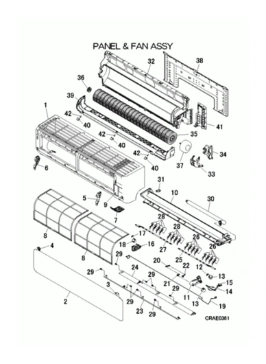 A: Verkleidung und Ventilator