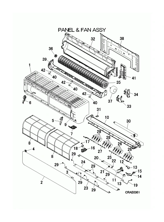 A: Verkleidung und Ventilator