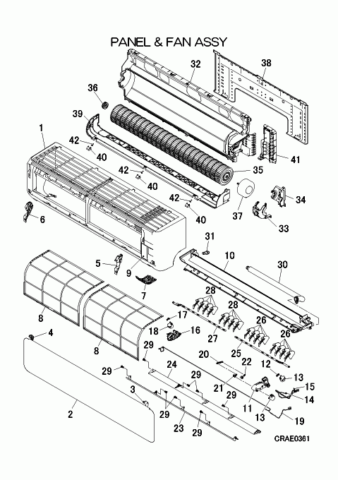 A: Verkleidung und Ventilator