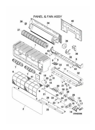 A: Verkleidung und Ventilator