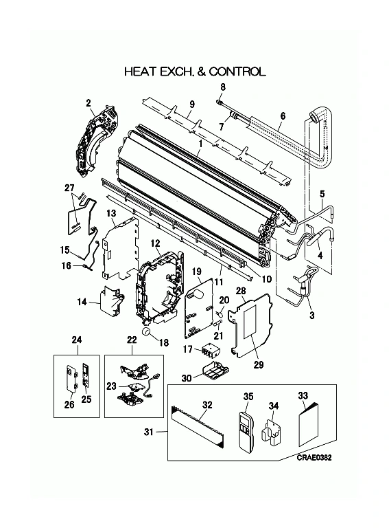 B: Wärmeübertrager und Steuereinheit