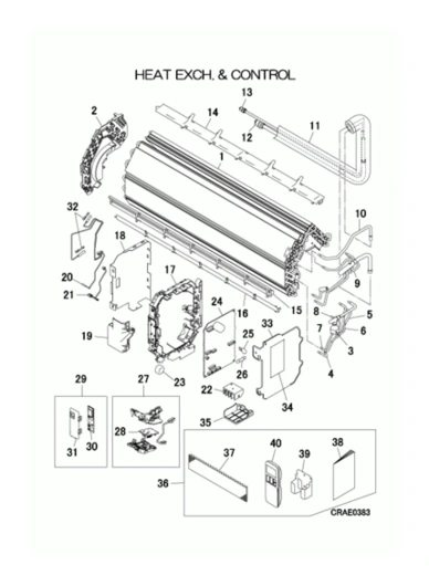 B: Wärmeübertrager und Steuereinheit