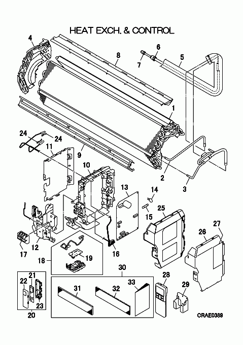 B: Wärmeübertrager und Steuereinheit