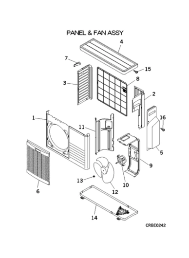 A: Verkleidung und Ventilator