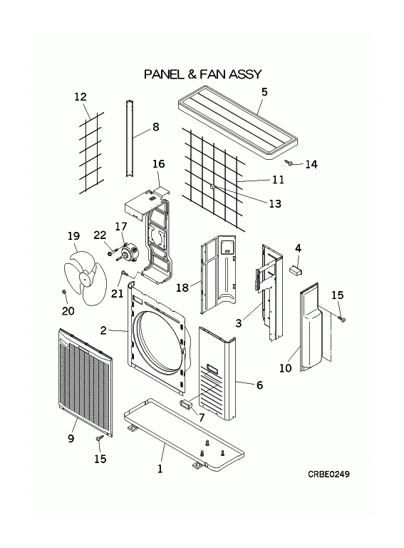 A: Verkleidung und Ventilator