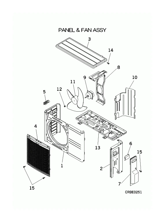 A: Verkleidung und Ventilator