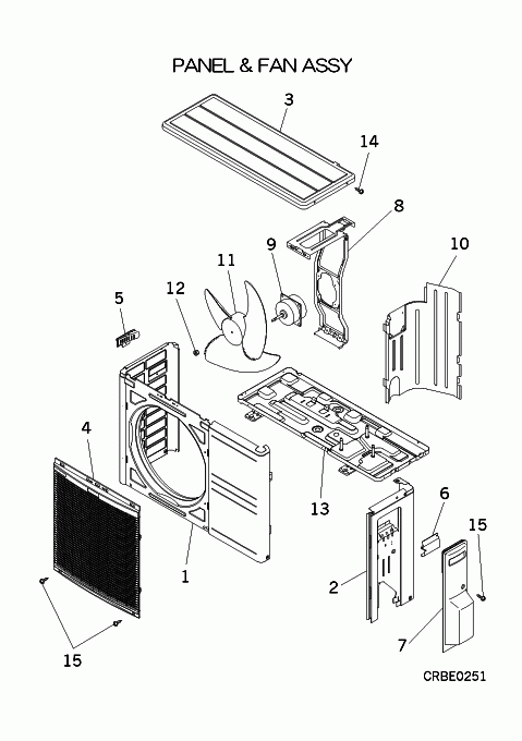 A: Verkleidung und Ventilator