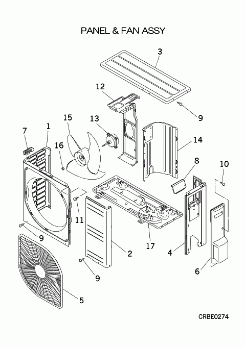 A: Verkleidung und Ventilator