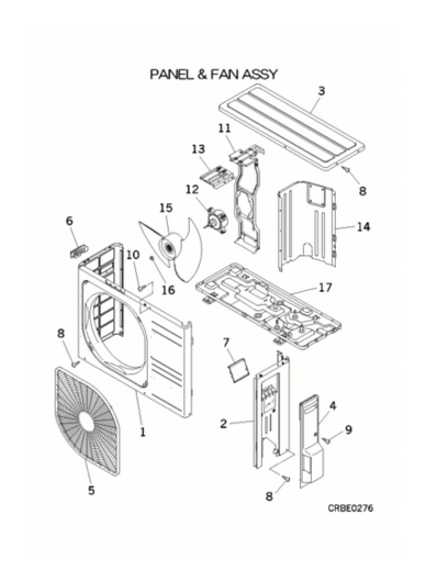 A: Verkleidung und Ventilator