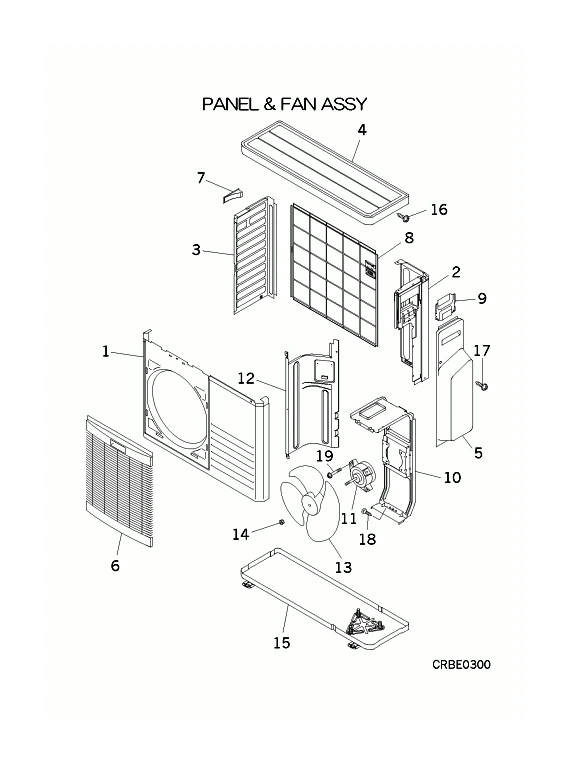 A: Verkleidung und Ventilator