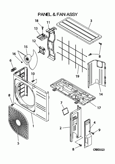 A: Verkleidung und Ventilator