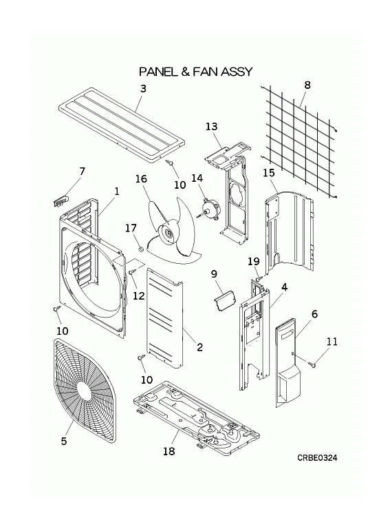 A: Verkleidung und Ventilator