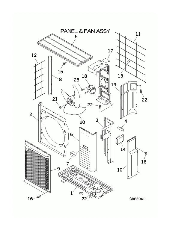 A: Verkleidung und Ventilator