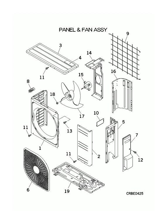 A: Verkleidung und Ventilator