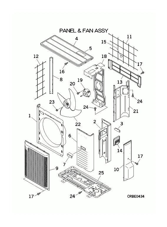 A: Verkleidung und Ventilator