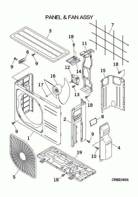 A: Verkleidung und Ventilator