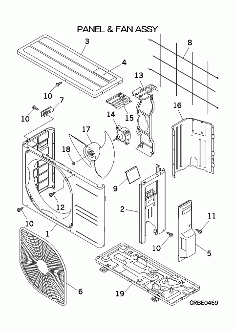 A: Verkleidung und Ventilator